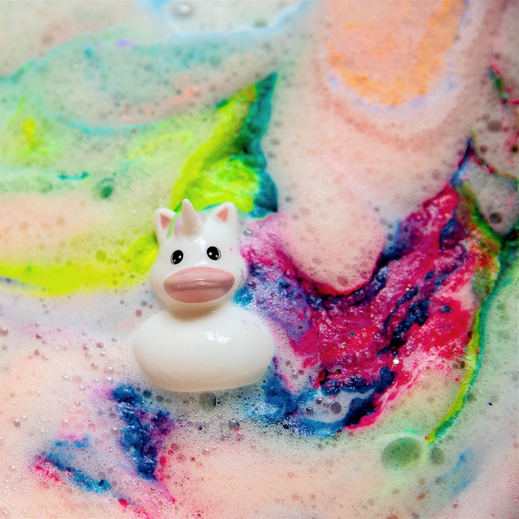 unicorn-duckie-bath-bomb-floating-all-things-bath