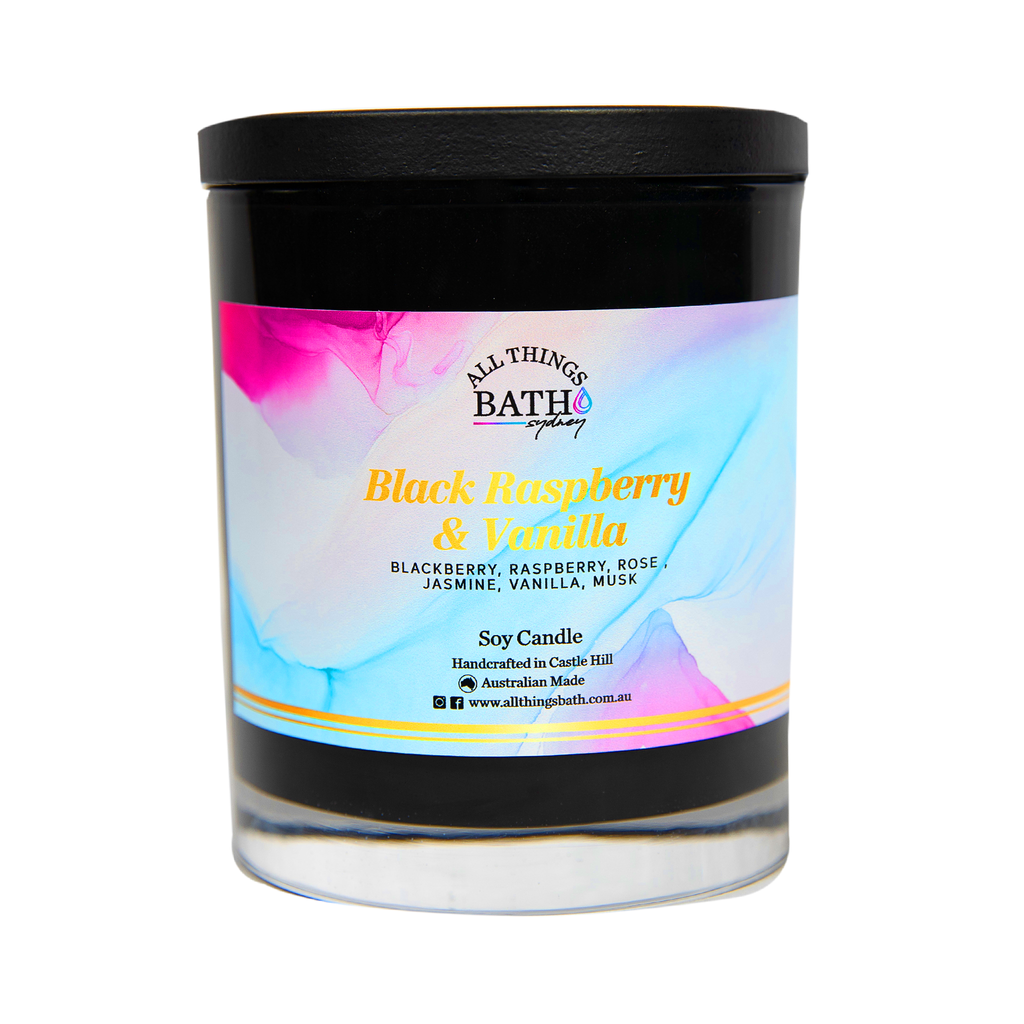 Black Raspberry Candle Black Raspberry Vanilla Soy Candle | All Things Bath