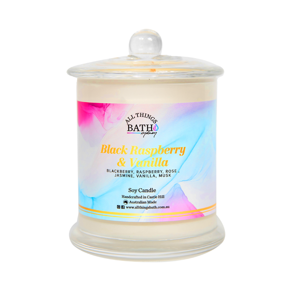 Black Raspberry Vanilla Soy Candle | All Things Bath